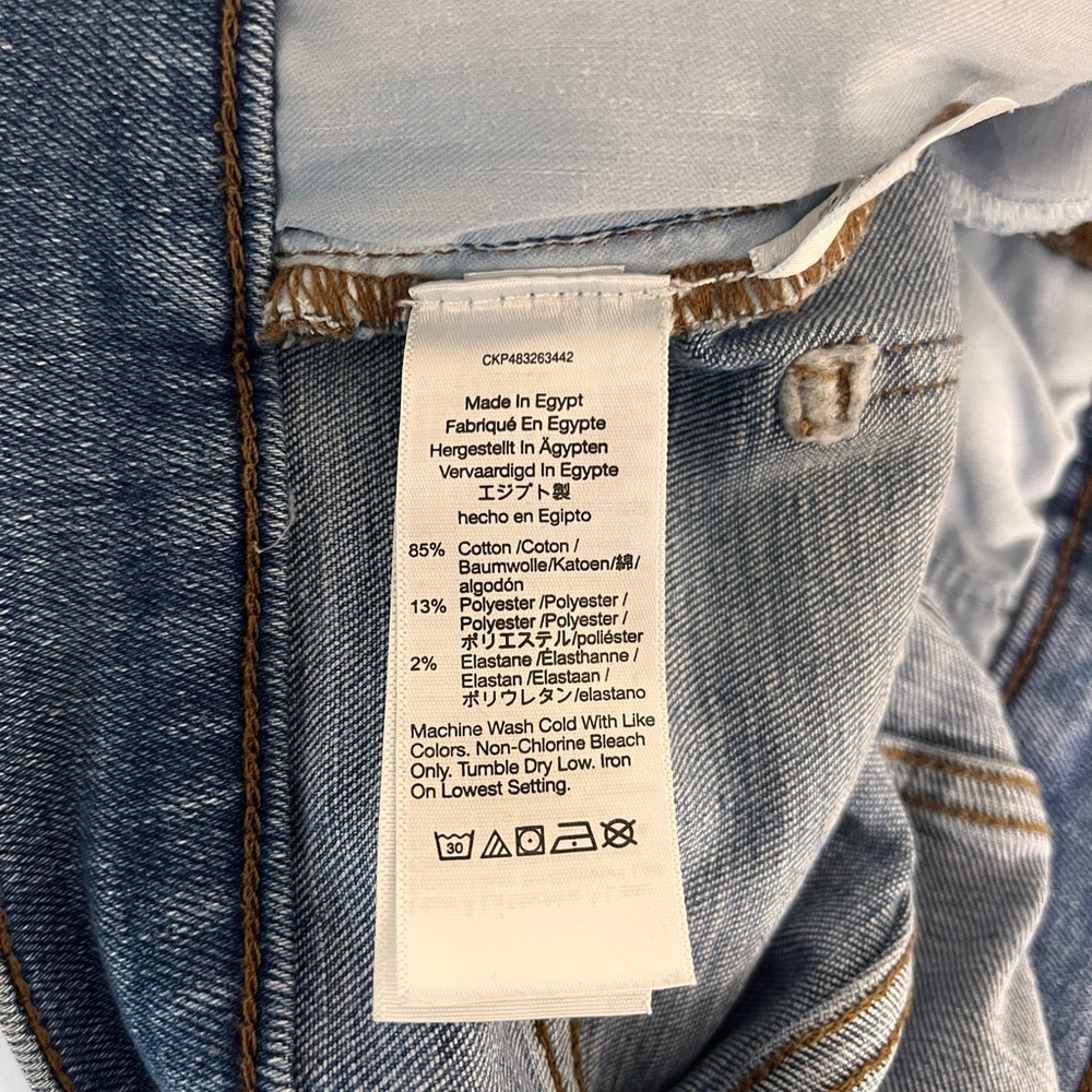 Madewell Medium Blue Straight Flare Jeans - Picture 6 of 8